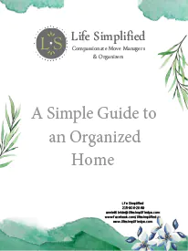 A Simple Guide to an Organized Home