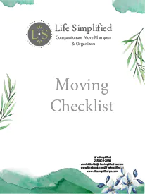 Moving Checklist Planner