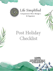 Post Holiday Checklist