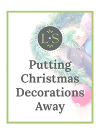Putting Christmas Decorations Away